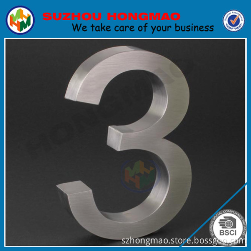 304 stainless steel 3D door numbers